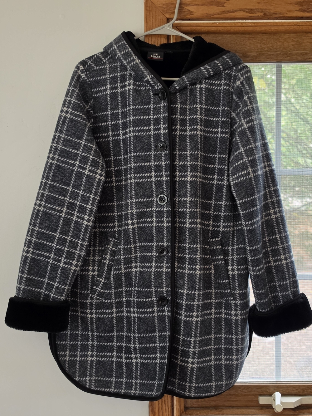 Ike Behar Plush Lined Hooded Jacket - Comfort/Warmth